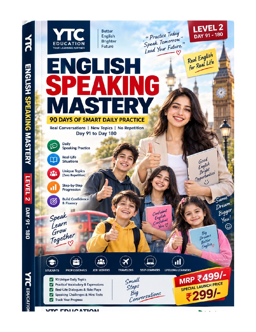 90 Unique Speaking Topics — Student Practice Book